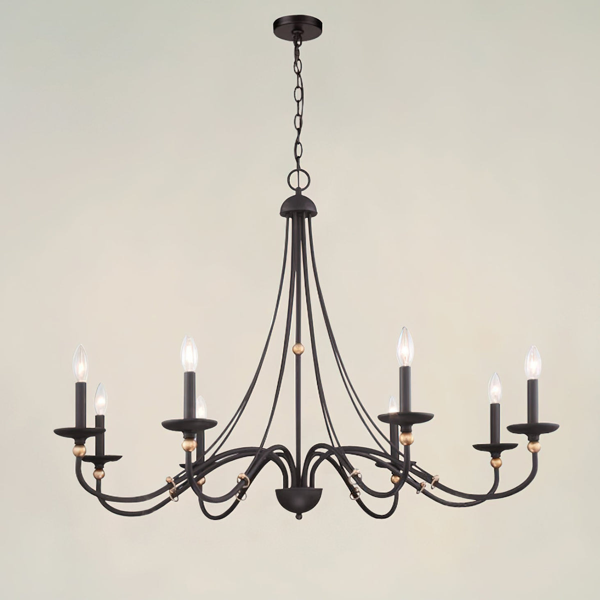 Regalia Vintage Brass Chandelier