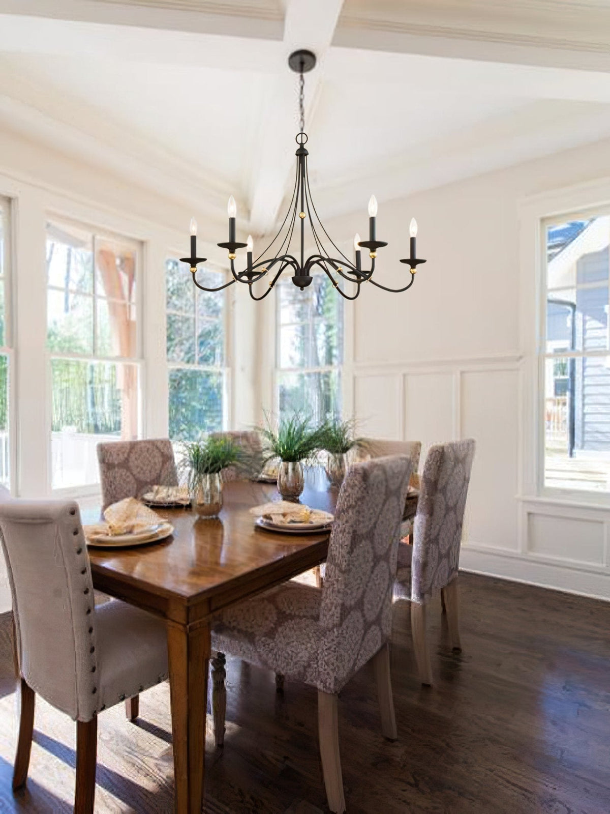 Regalia Vintage Brass Chandelier