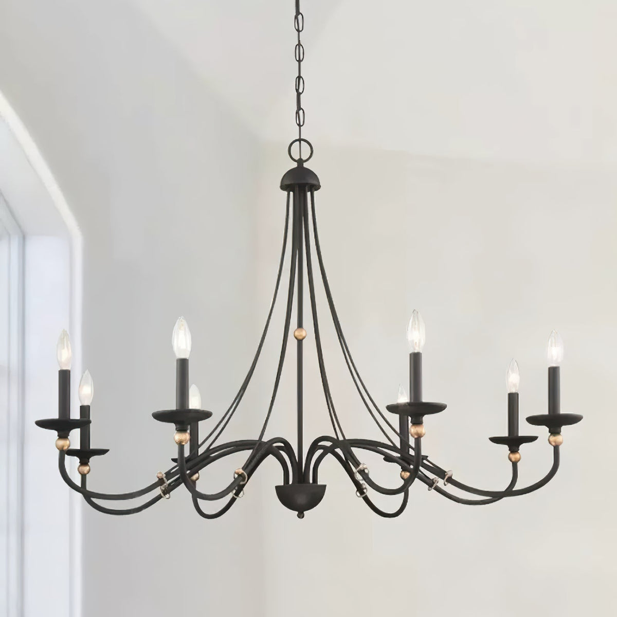 Regalia Vintage Brass Chandelier