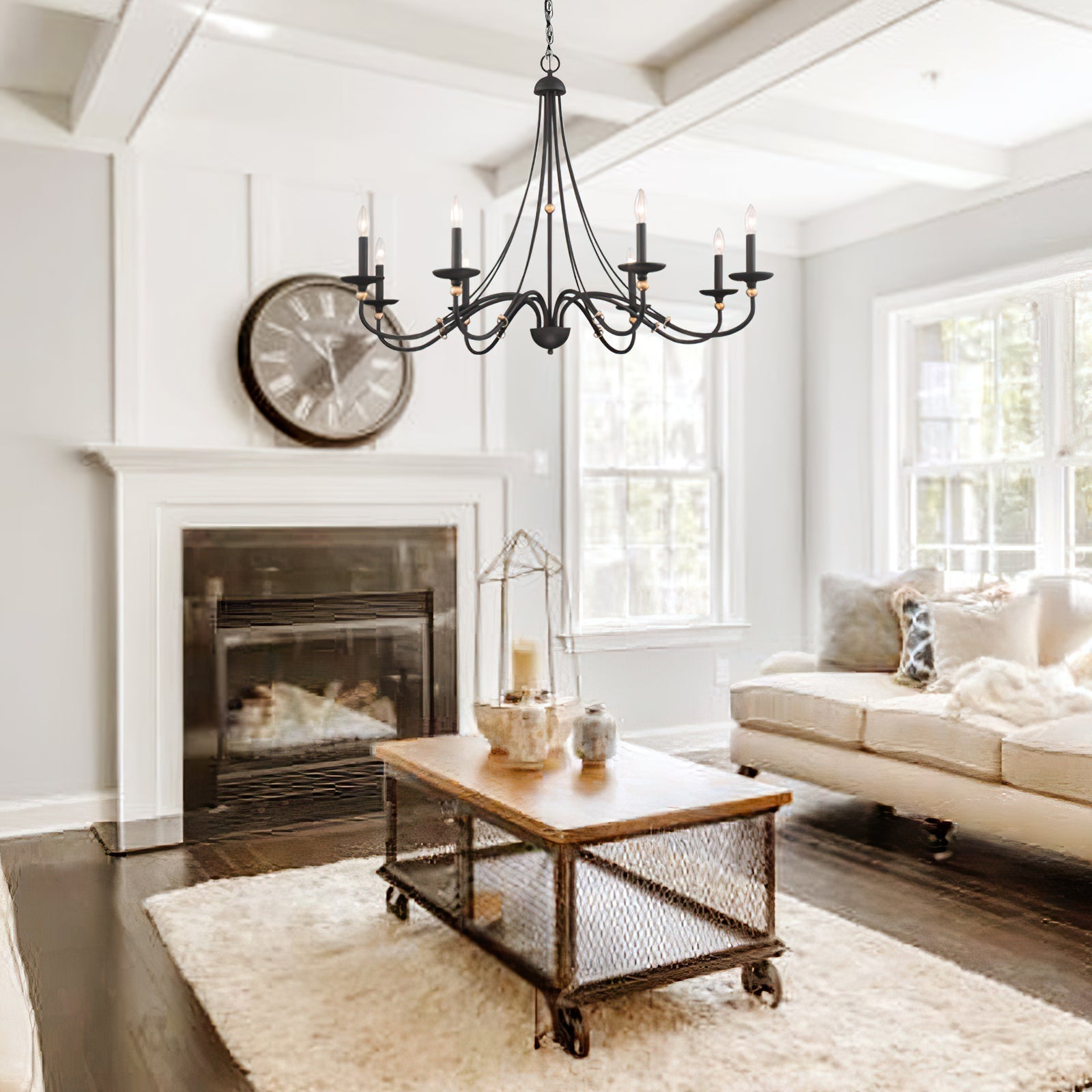 Regalia Vintage Brass Chandelier