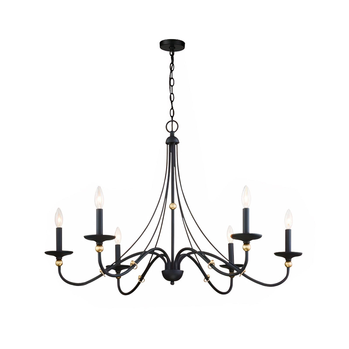 Regalia Vintage Brass Chandelier