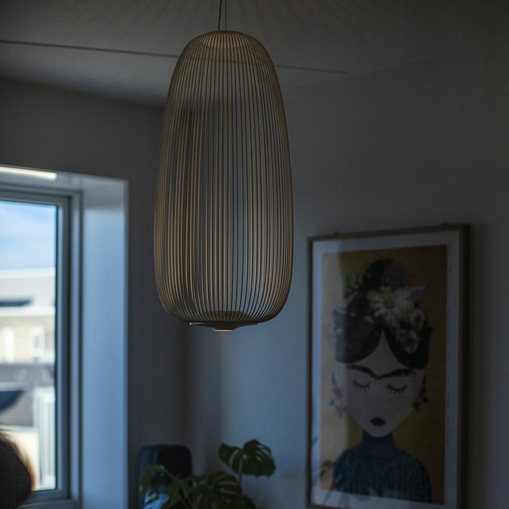Aero Lightweight Spokes Cage Pendant Light - Neutral Decor