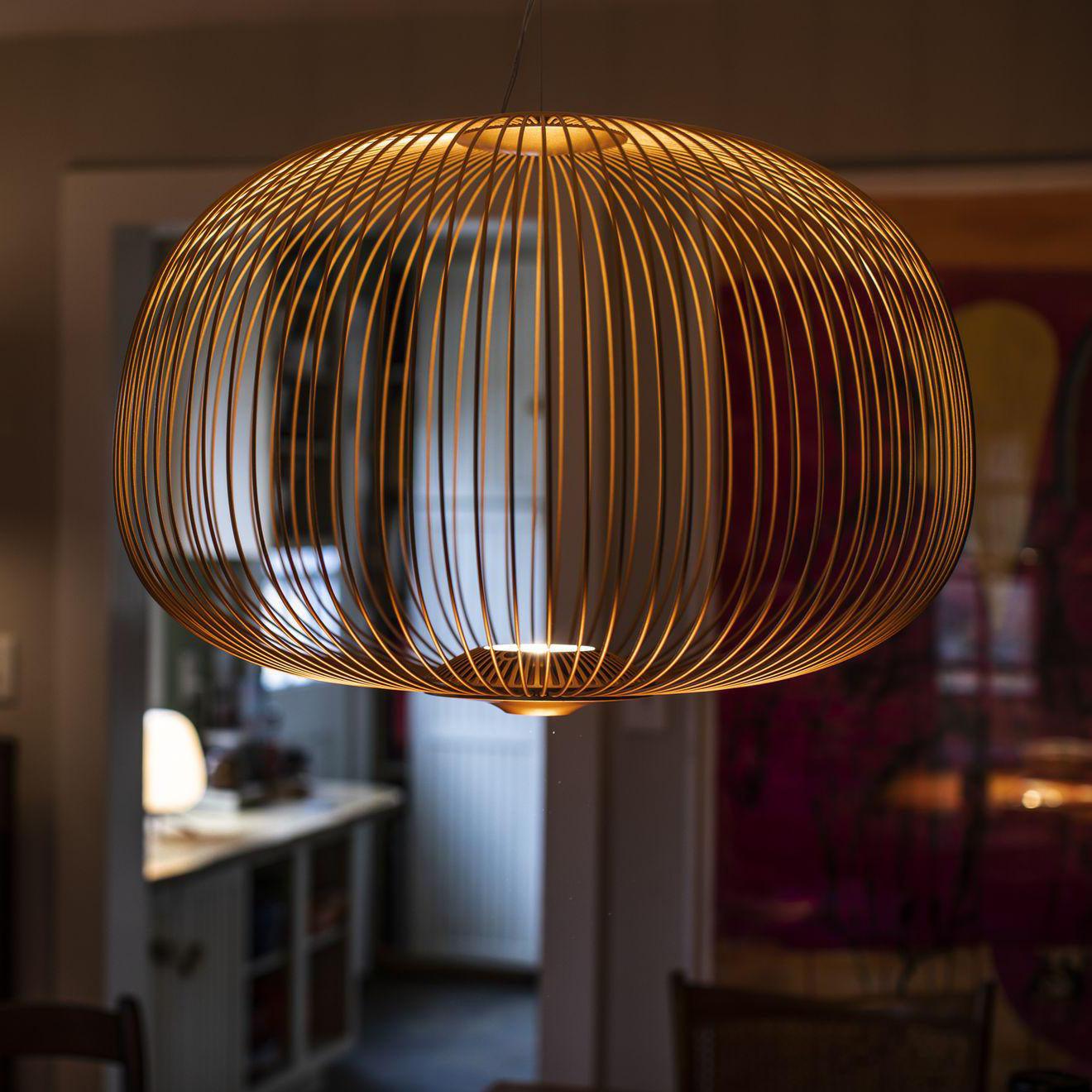 Aero Lightweight Spokes Cage Pendant Light - Neutral Decor