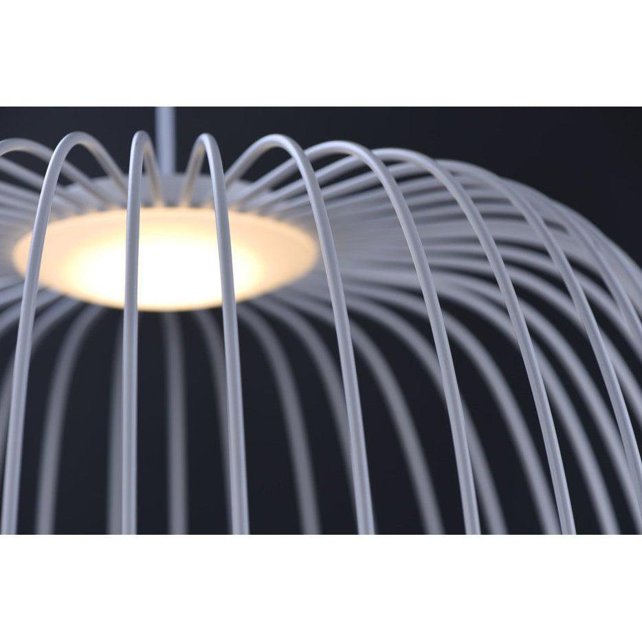 Aero Lightweight Spokes Cage Pendant Light - Neutral Decor