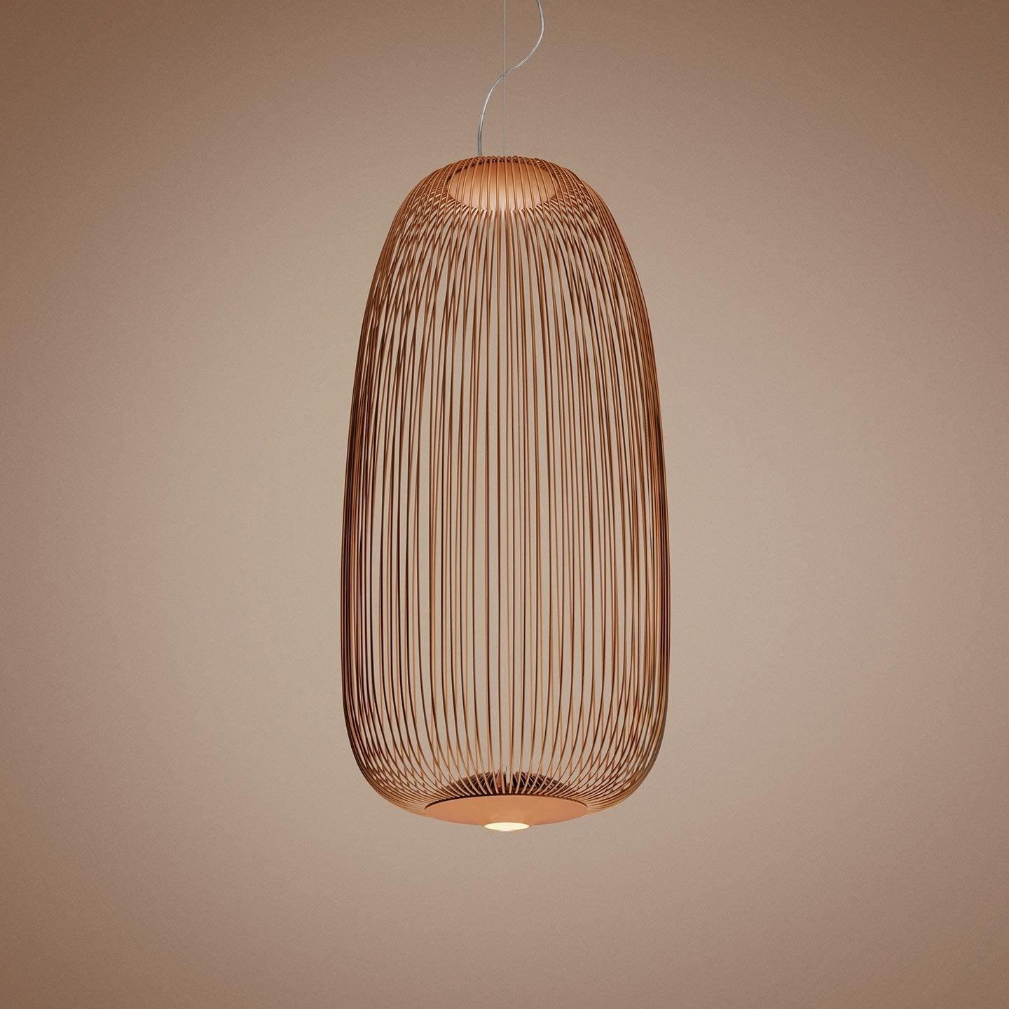 Aero Lightweight Spokes Cage Pendant Light - Neutral Decor