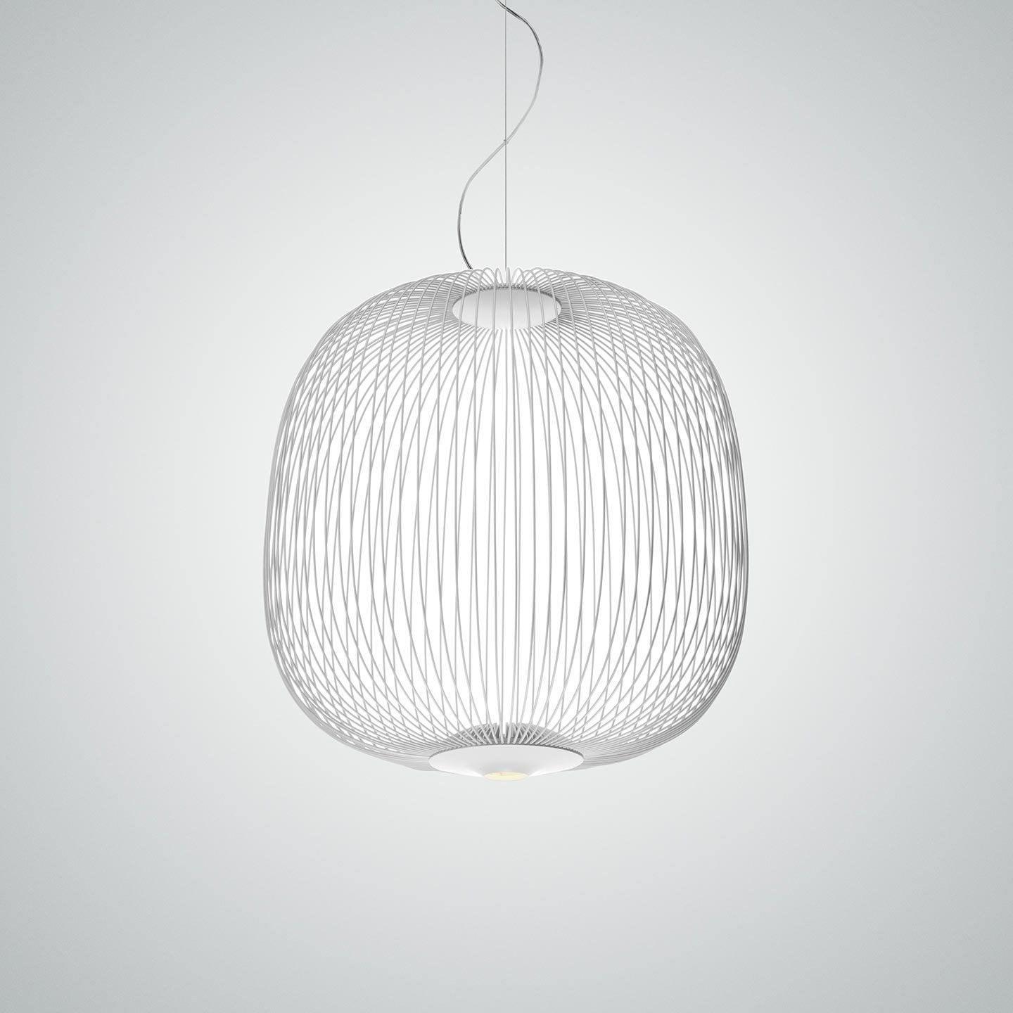 Aero Lightweight Spokes Cage Pendant Light - Neutral Decor
