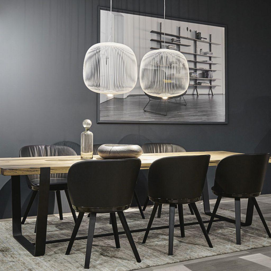 Aero Lightweight Spokes Cage Pendant Light - Neutral Decor