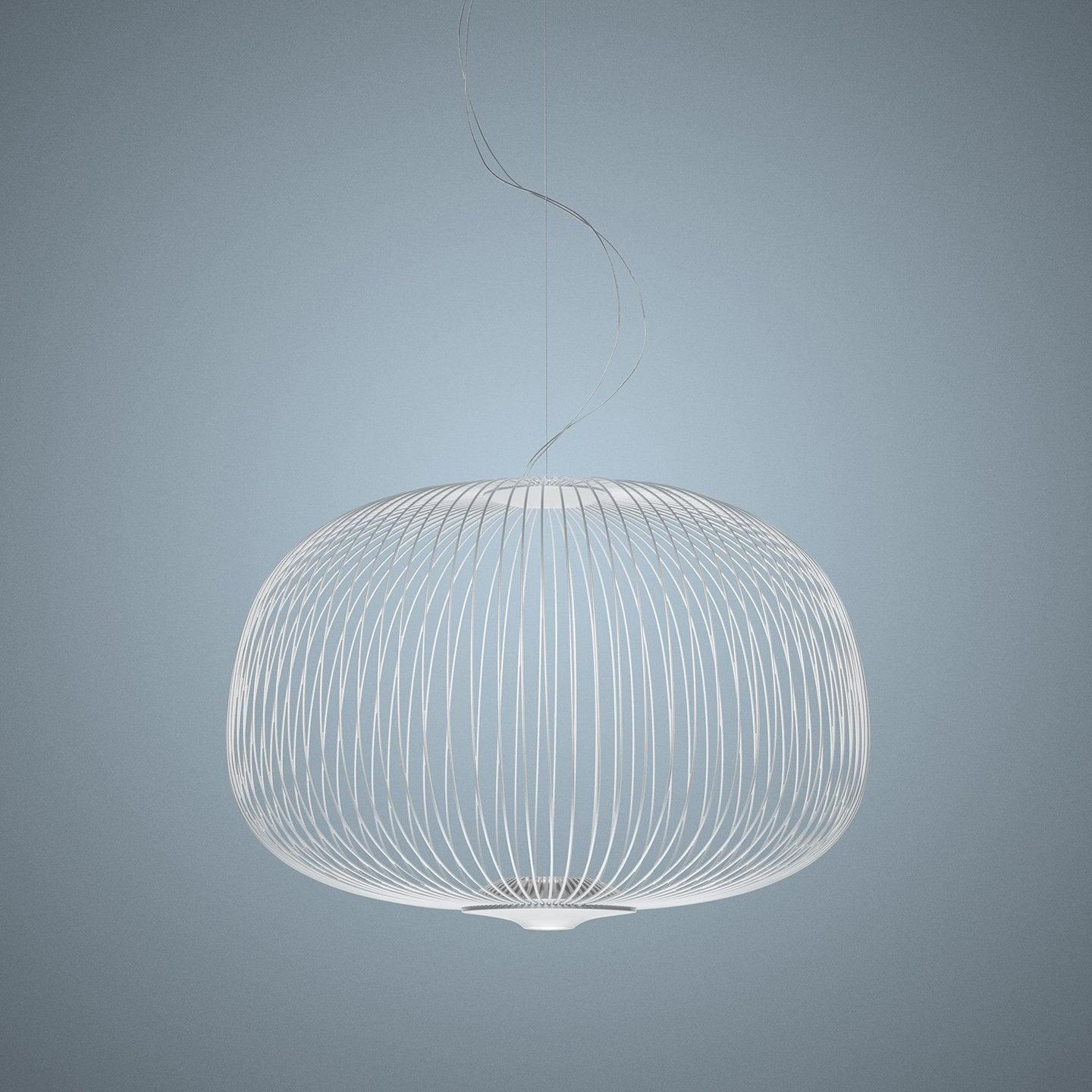 Aero Lightweight Spokes Cage Pendant Light - Neutral Decor
