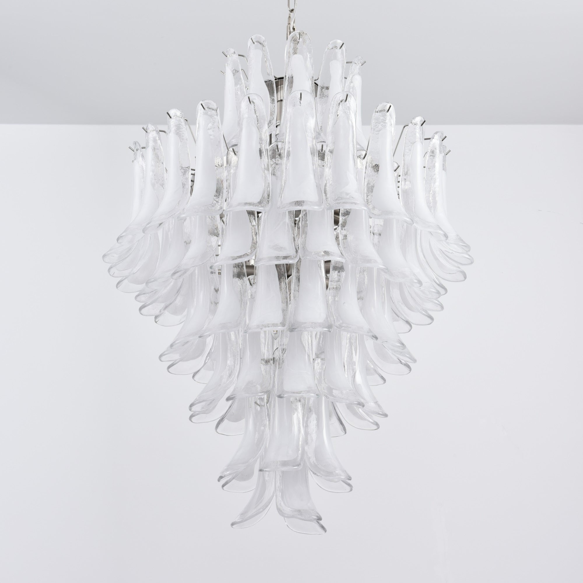 Eirivine Chandelier White Cloud Glass Petals