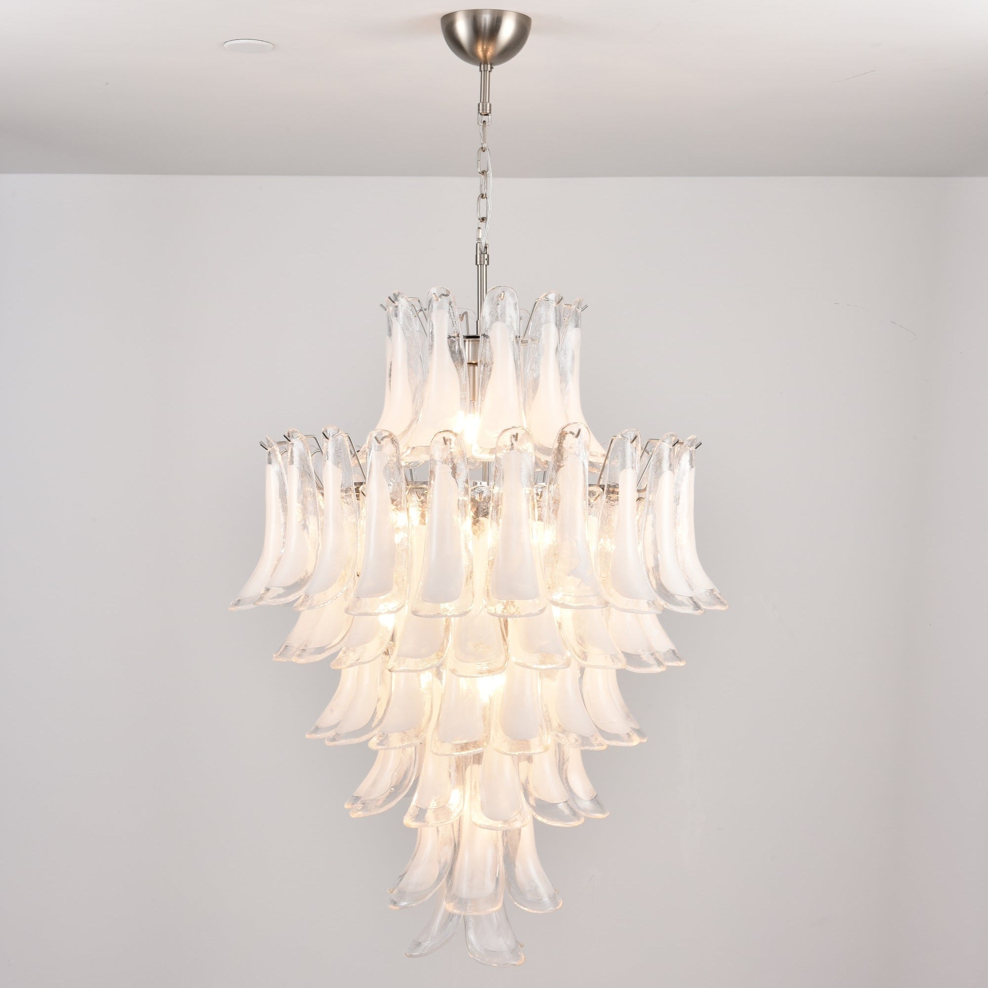Eirivine Chandelier White Cloud Glass Petals
