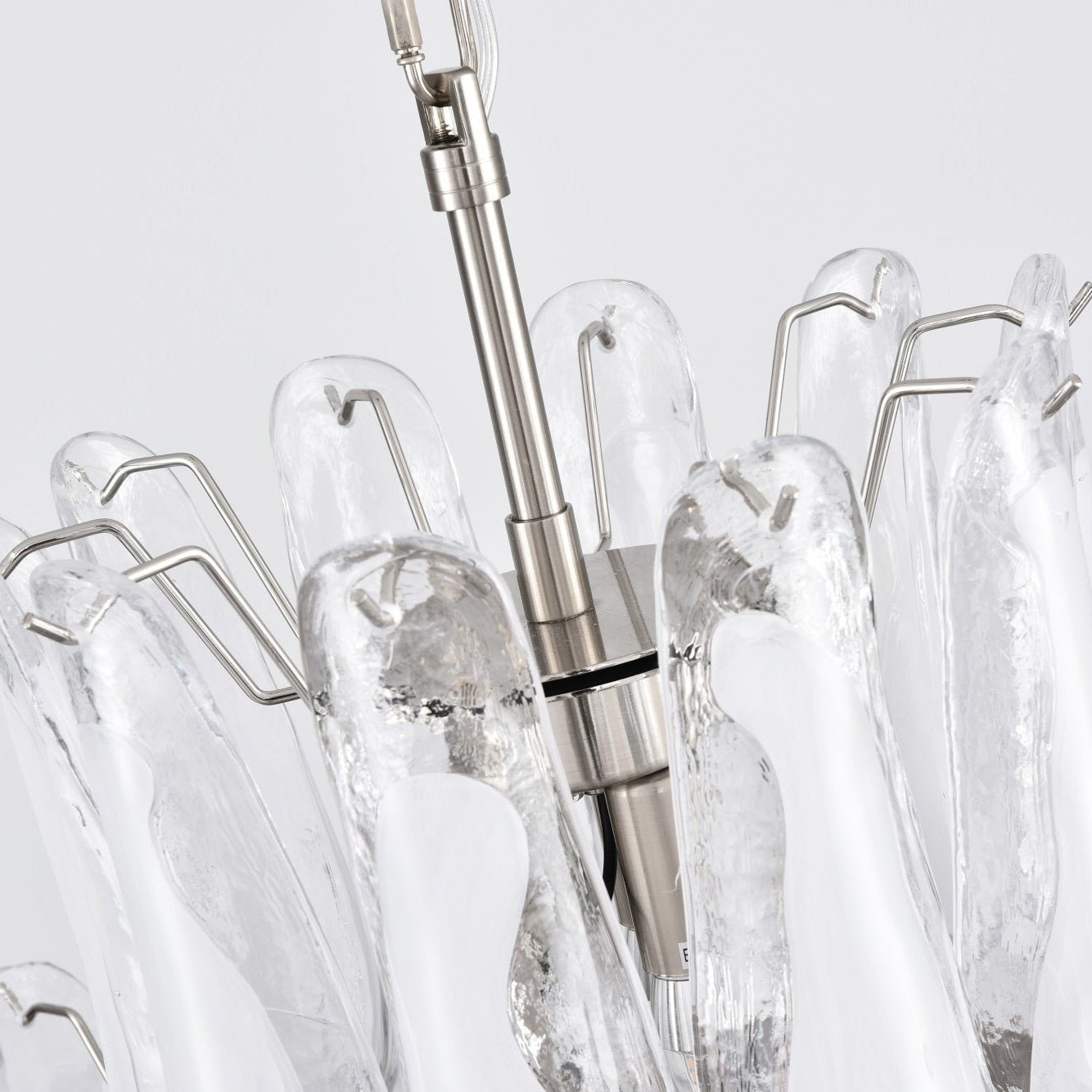 Eirivine Chandelier White Cloud Glass Petals