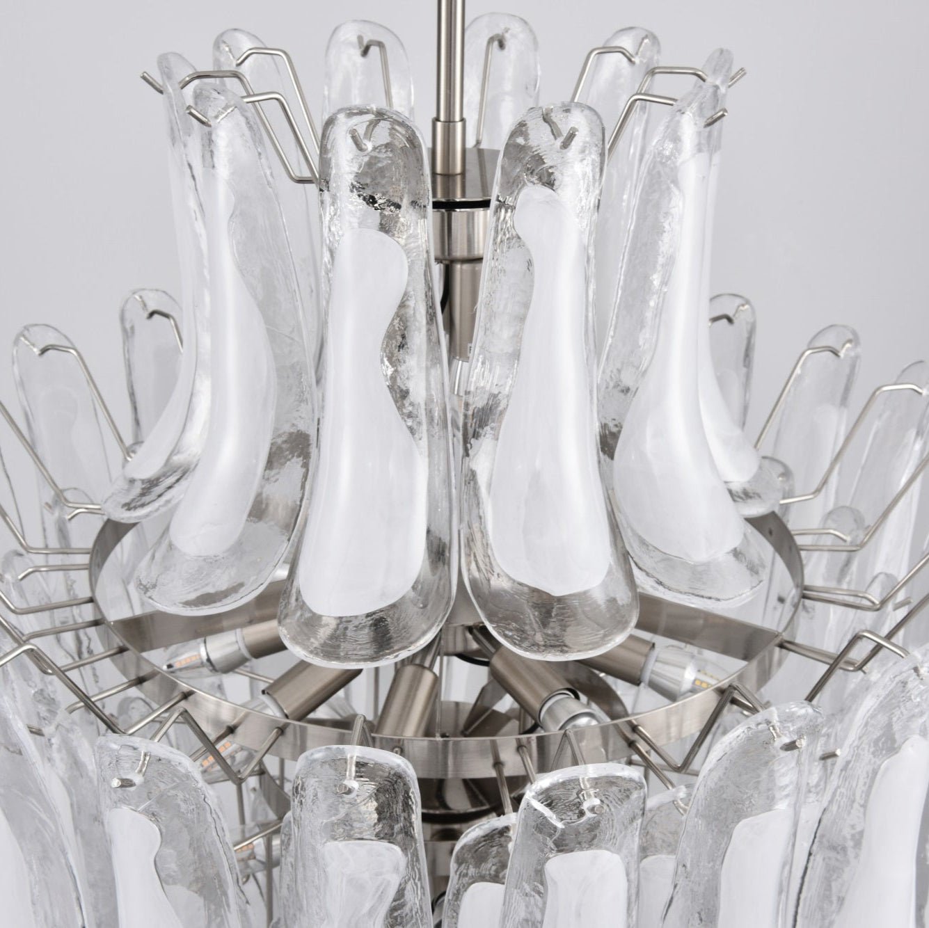Eirivine Chandelier White Cloud Glass Petals