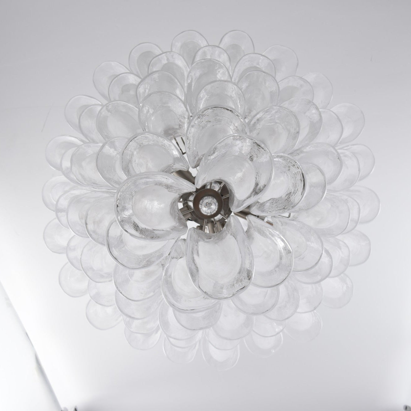 Eirivine Chandelier White Cloud Glass Petals
