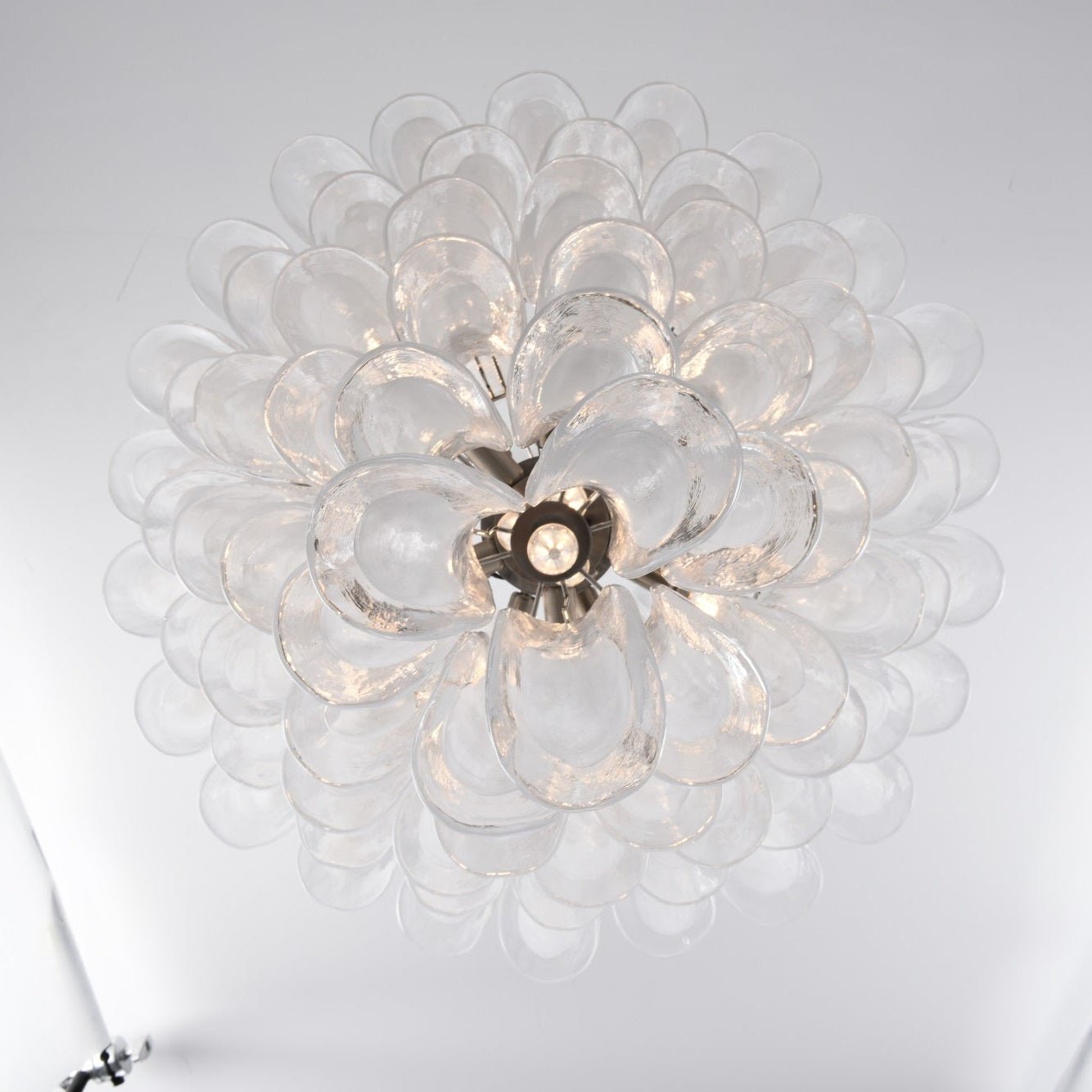 Eirivine Chandelier White Cloud Glass Petals