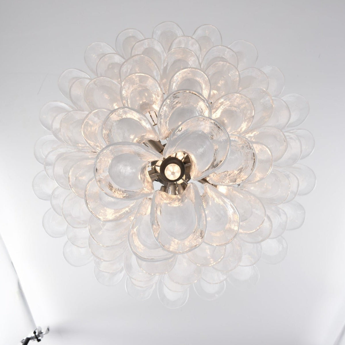 Eirivine Chandelier White Cloud Glass Petals