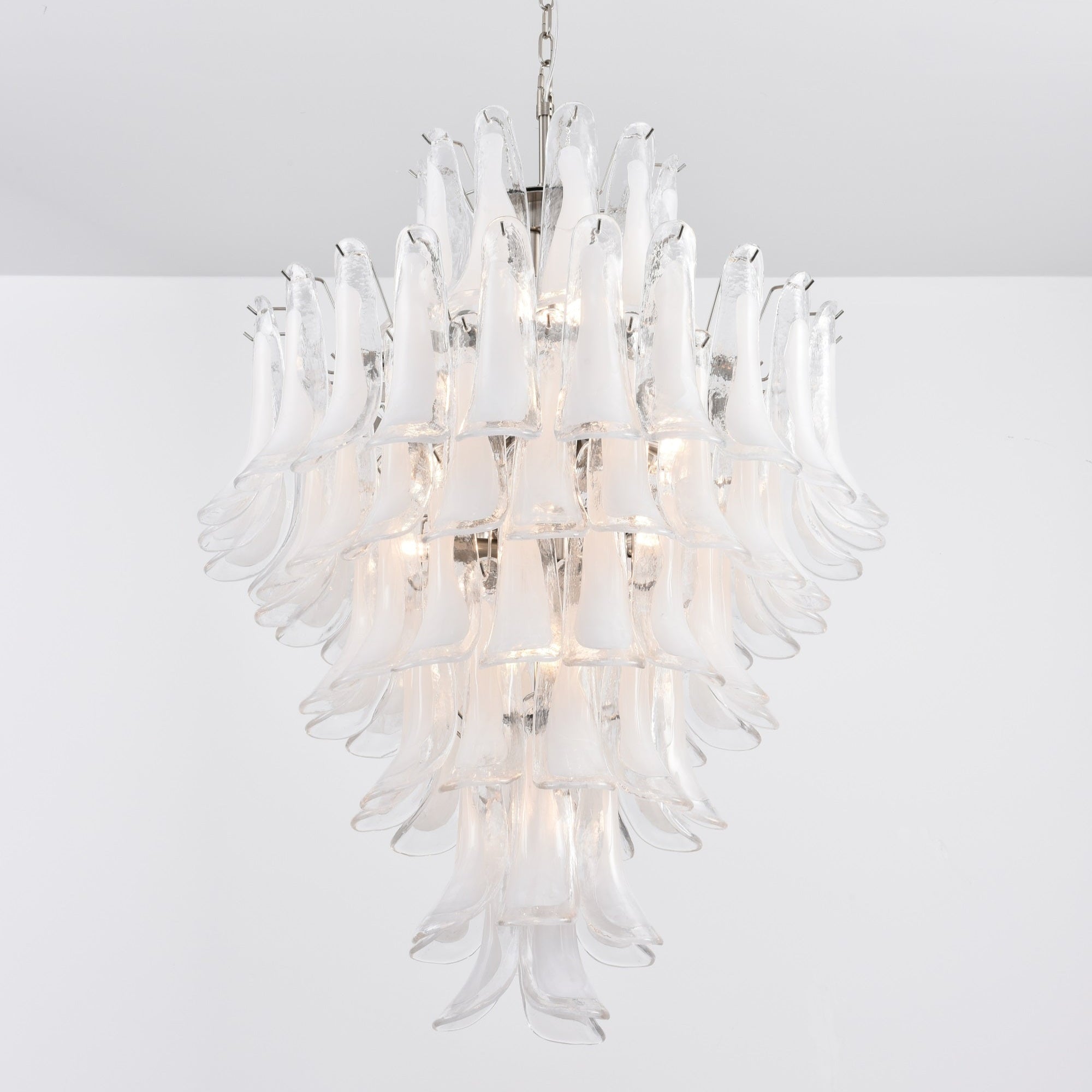Eirivine Chandelier White Cloud Glass Petals