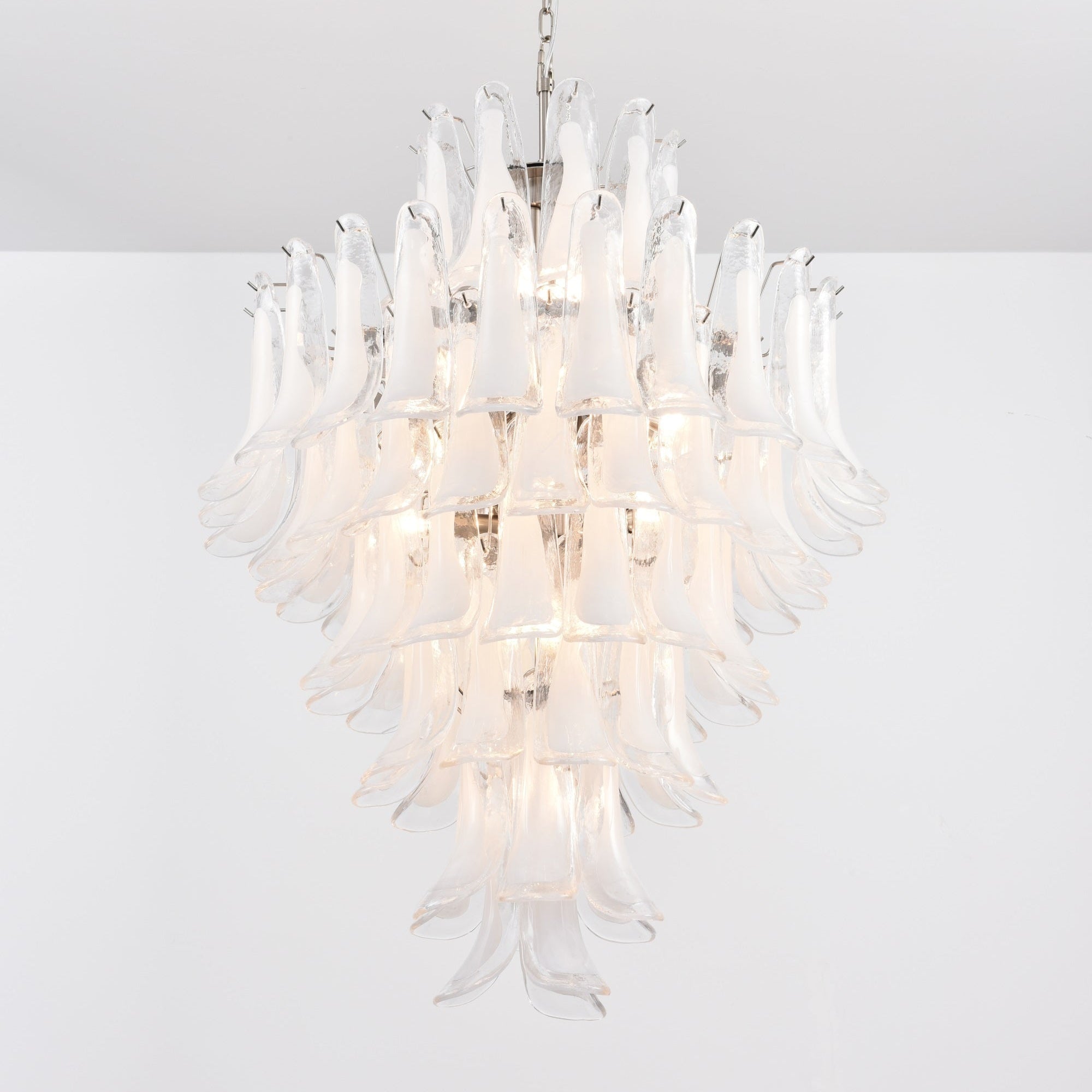 Eirivine Chandelier White Cloud Glass Petals
