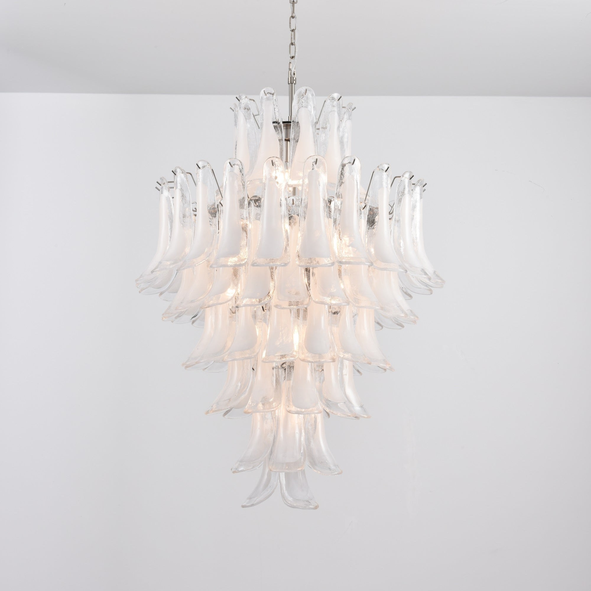 Eirivine Chandelier White Cloud Glass Petals
