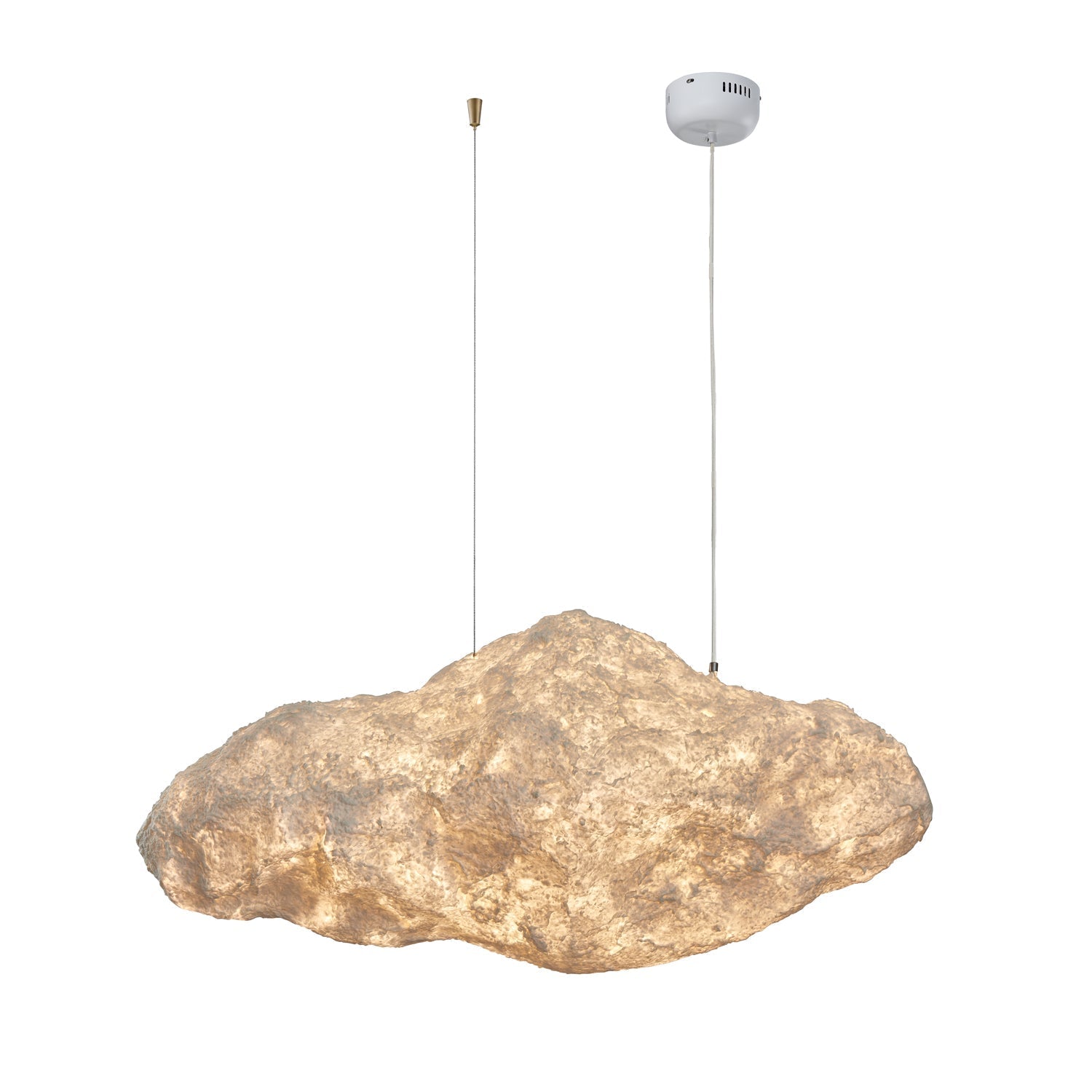 Elliros Textured Paper Pulp Pendant Light