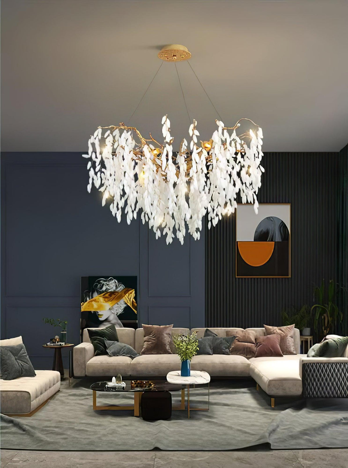 Florealis Cascading Crystal Chandelier