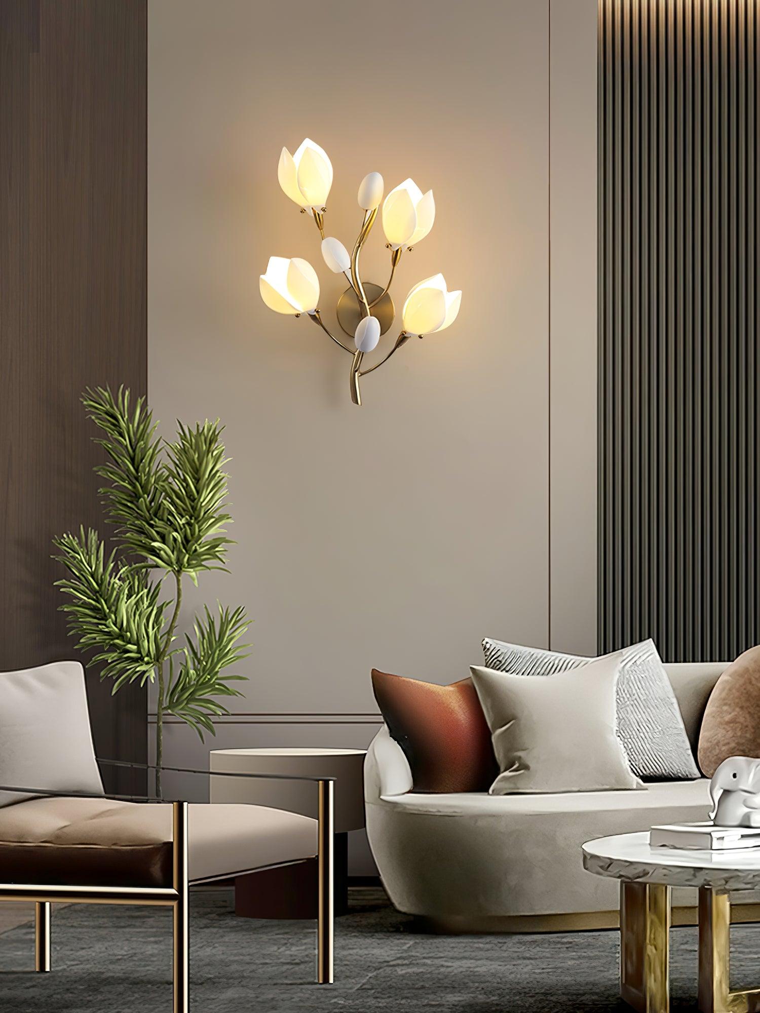 Dirixa Magnolia Elegance Ceramic Wall Lamp