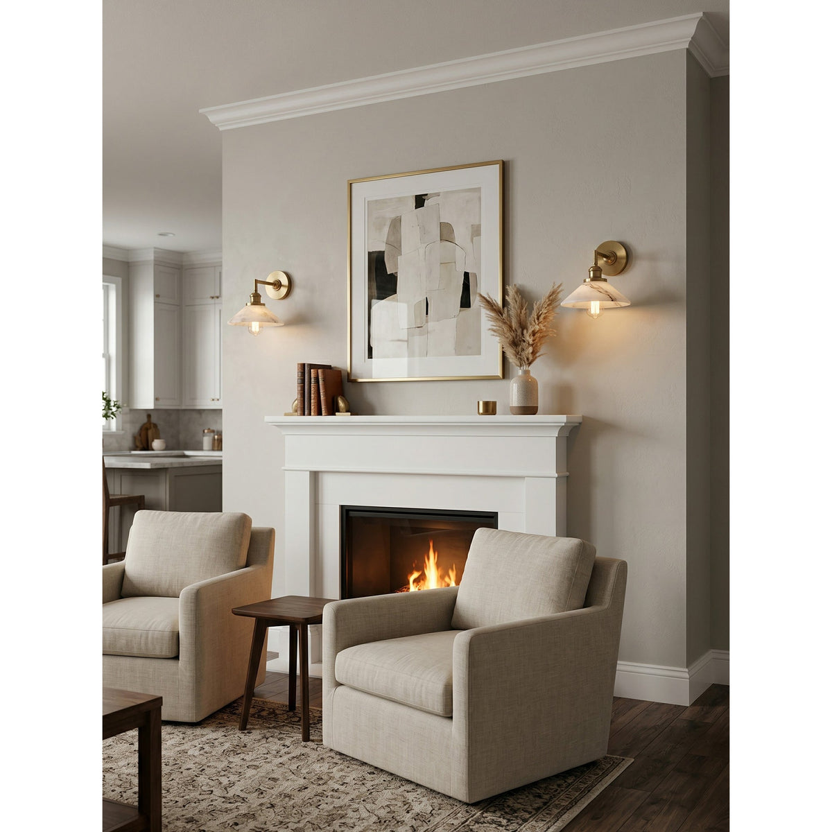 Nivenina Alabaster Wall Sconce