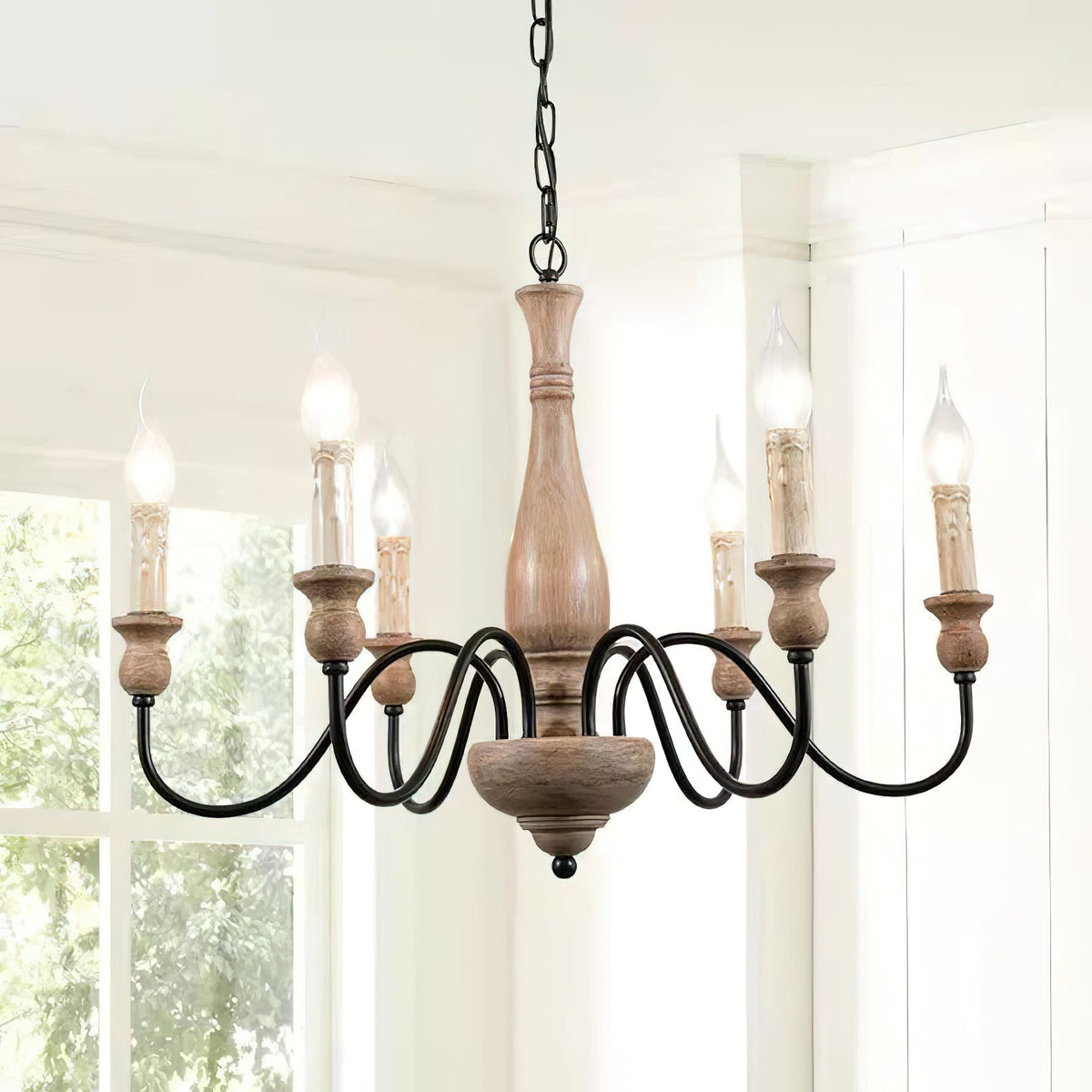 Viraarena Chandelier Farmhouse Rustic