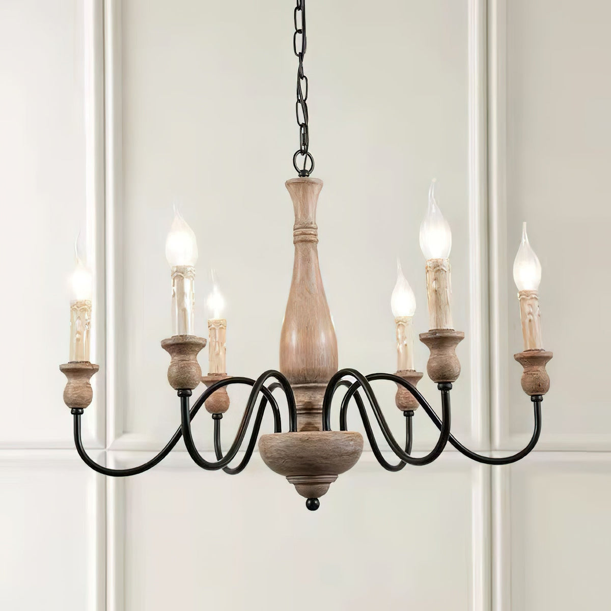 Viraarena Chandelier Farmhouse Rustic