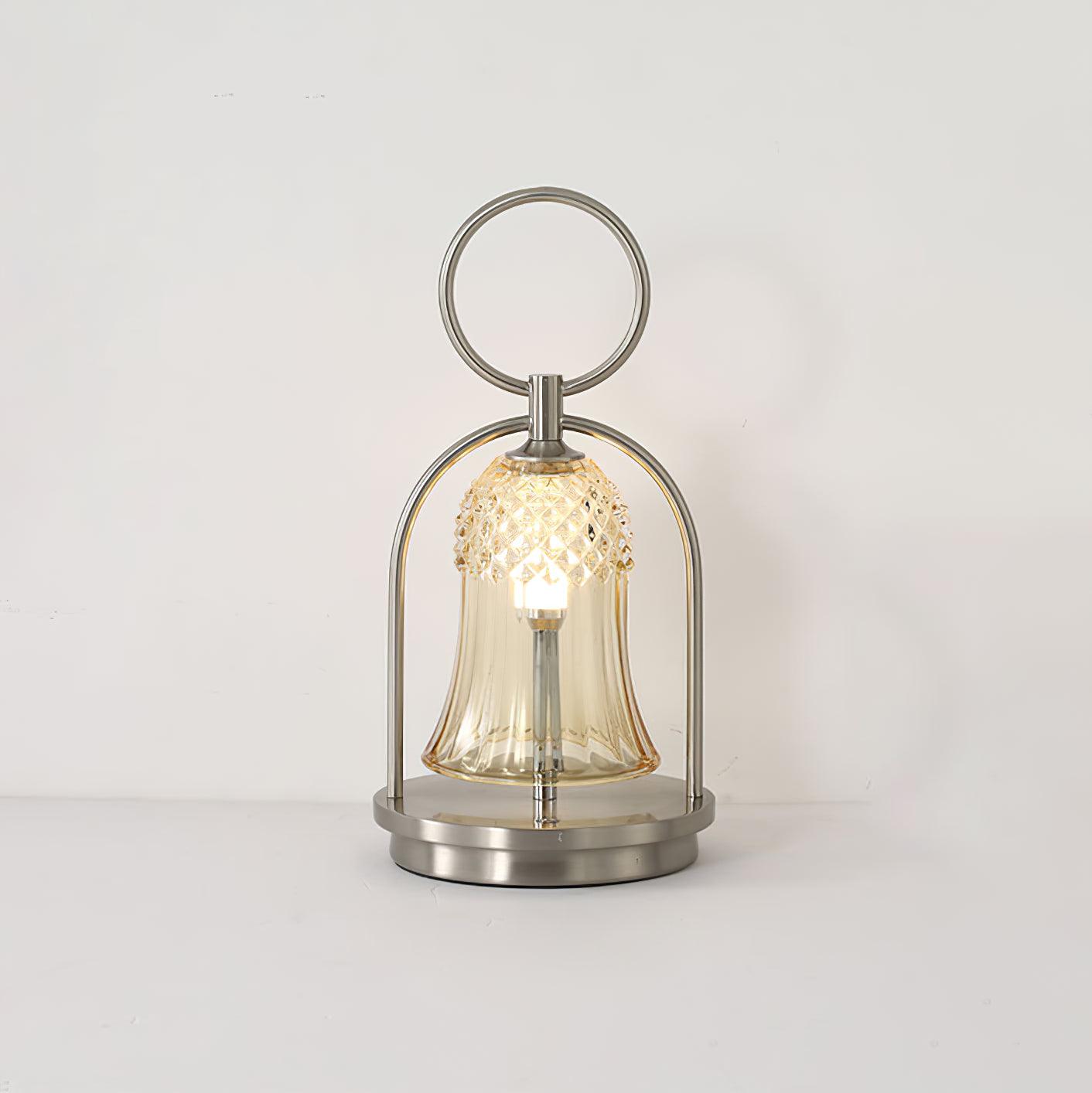 Bell Vintage Glass Table Lamp