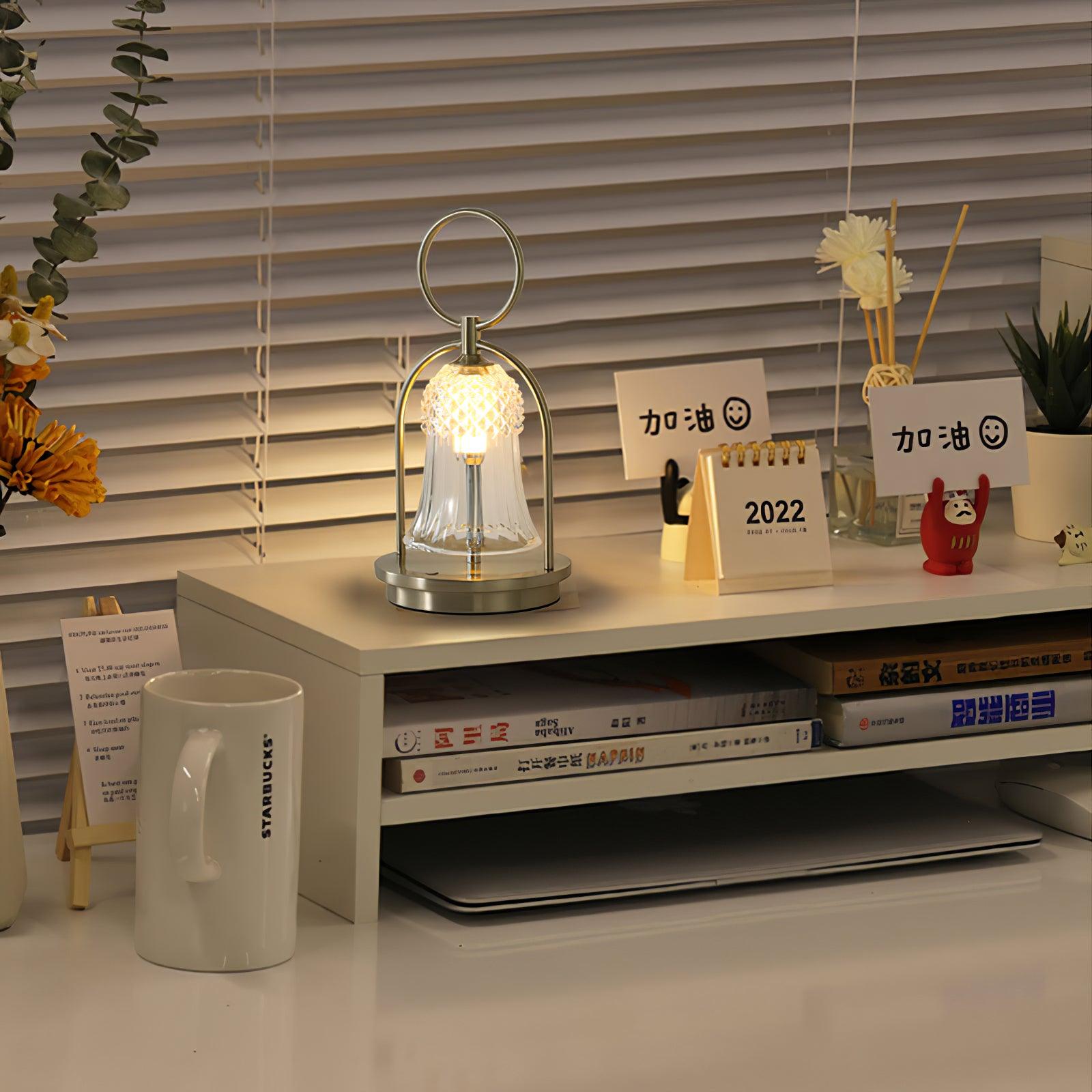 Bell Vintage Glass Table Lamp