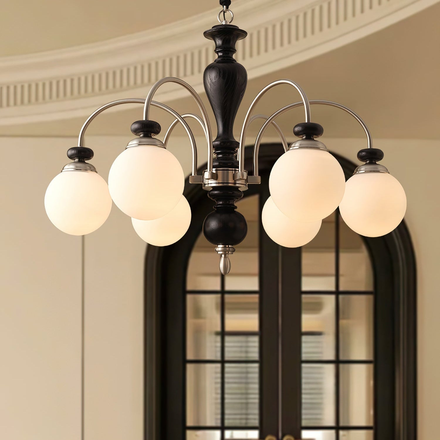 Solara Chandelier Classic Wooden Brass - Neutral Decor