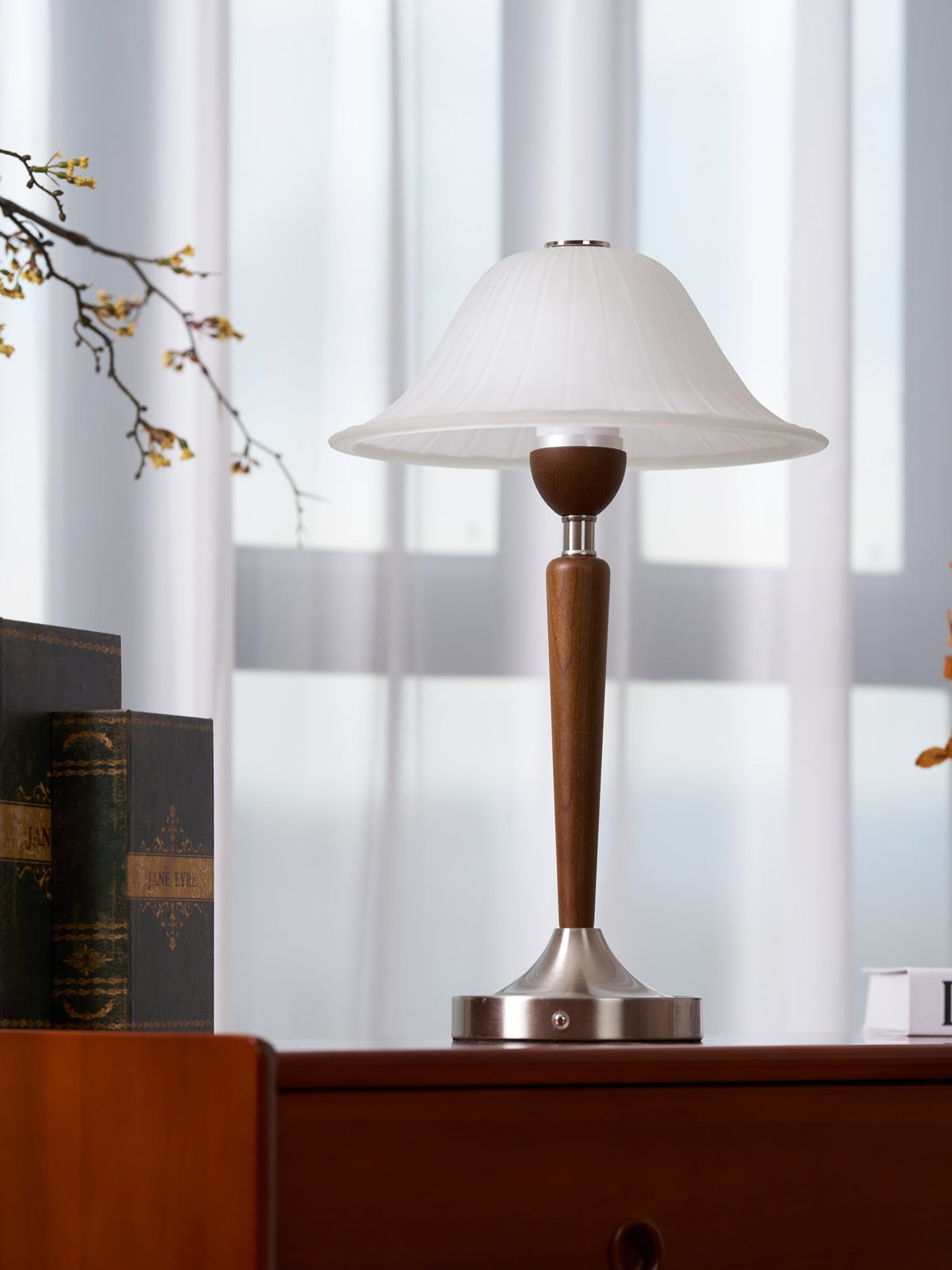 Elviveria Vintage Wood Table Lamp