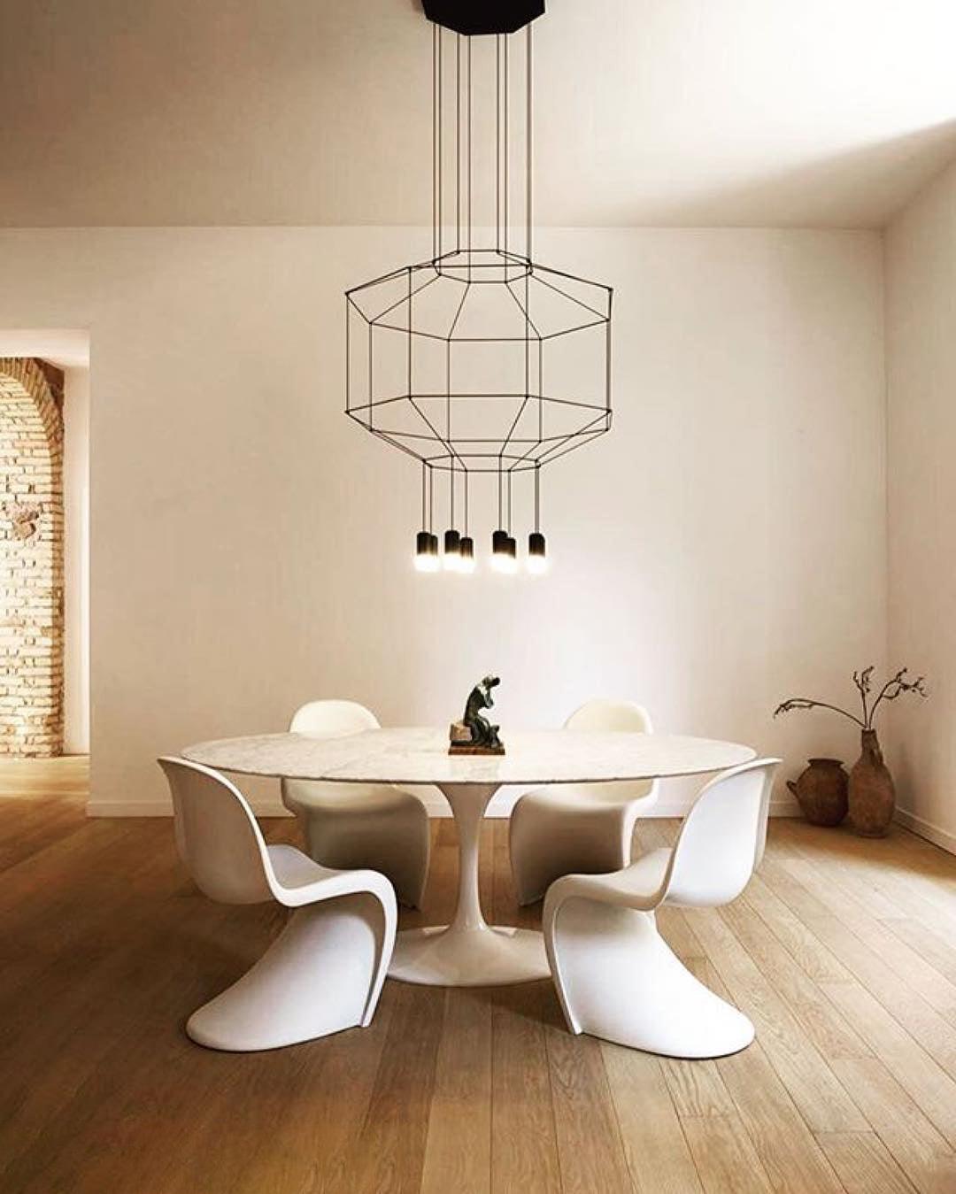 Elaalora Pendant Lamp Geometric Wire Black LED