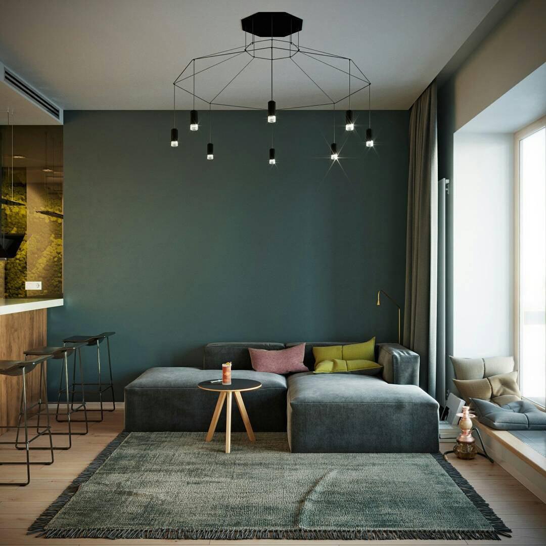 Elaalora Pendant Lamp Geometric Wire Black LED