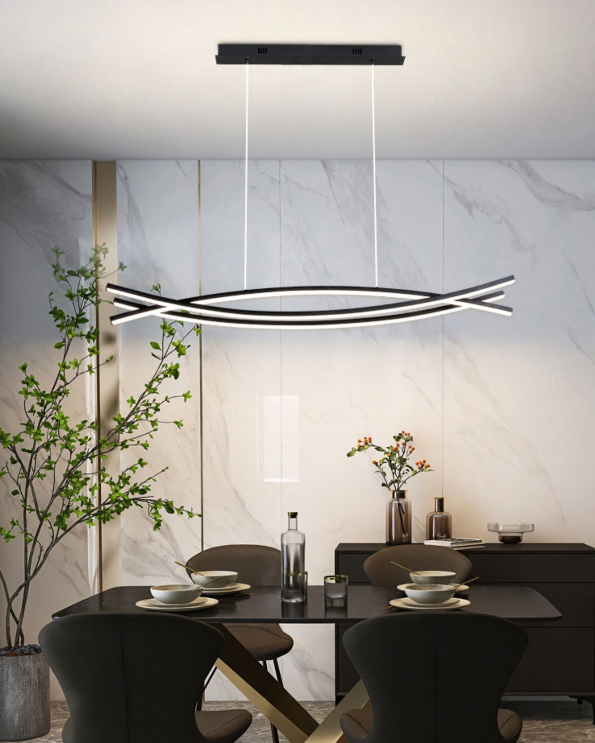 Curinis Modern Minimalist Art LED Chandelier