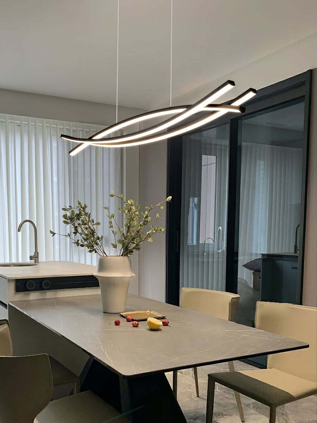 Curinis Modern Minimalist Art LED Chandelier