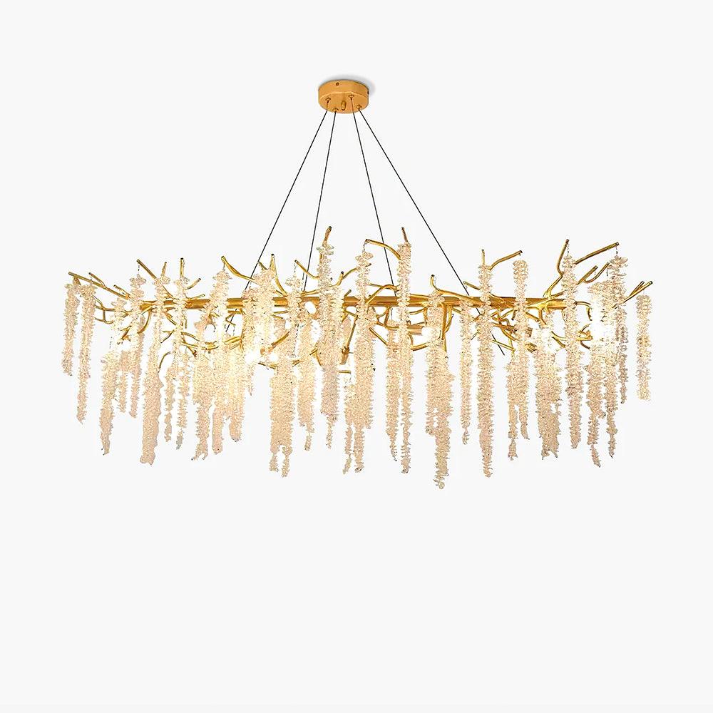 Elyivaine Chandelier Wisteria Flower Crystal