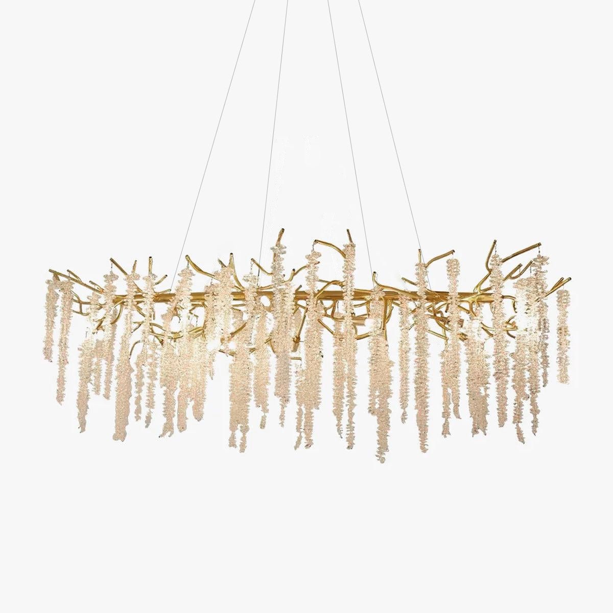 Elyivaine Chandelier Wisteria Flower Crystal