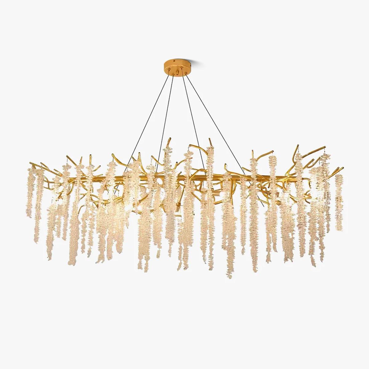 Elyivaine Chandelier Wisteria Flower Crystal