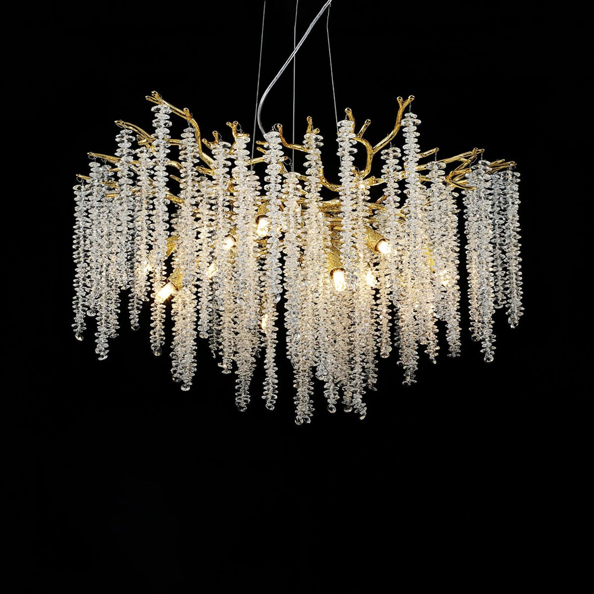 Elyivaine Chandelier Wisteria Flower Crystal