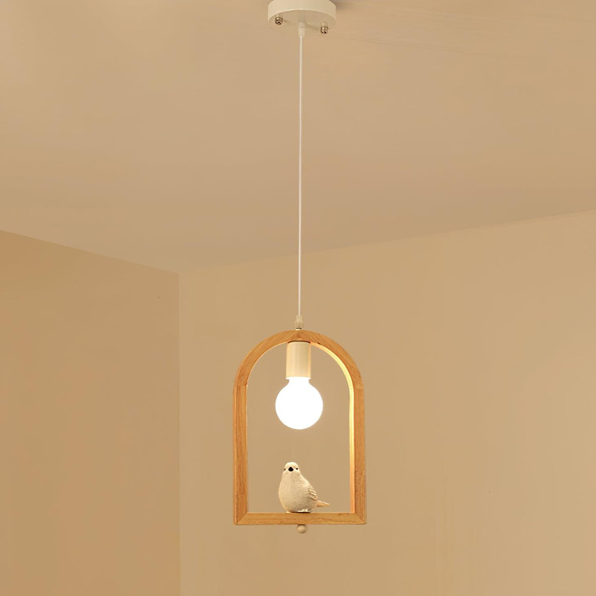 Ceda Wood Resin Pendant Light
