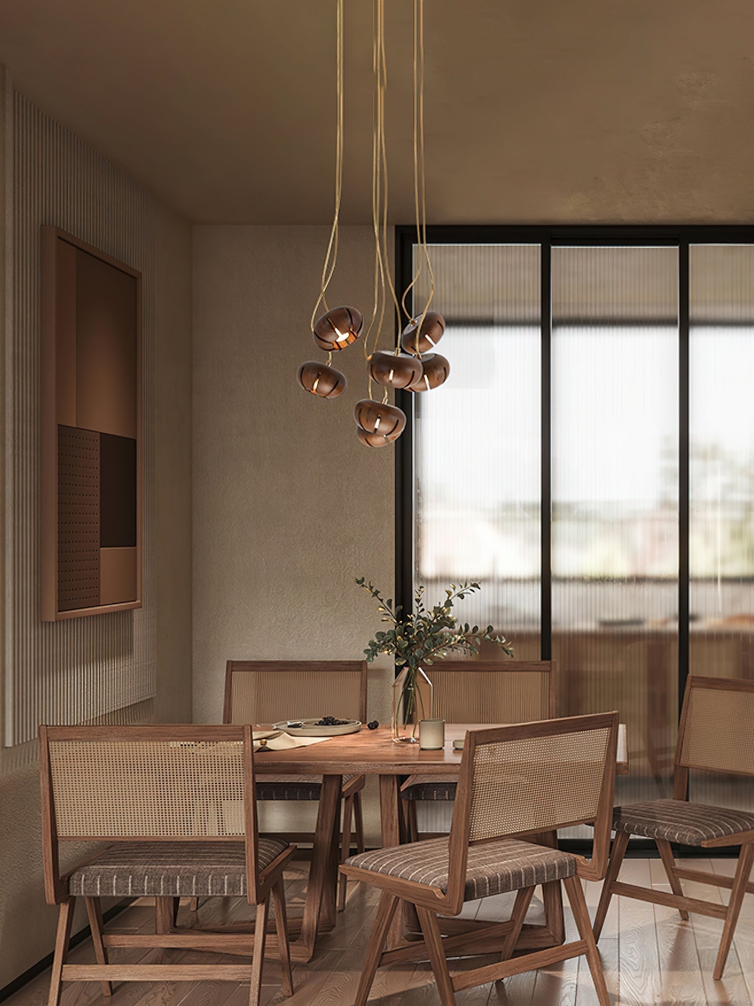 Zasorir Sculptural Marble Cluster Pendant Light
