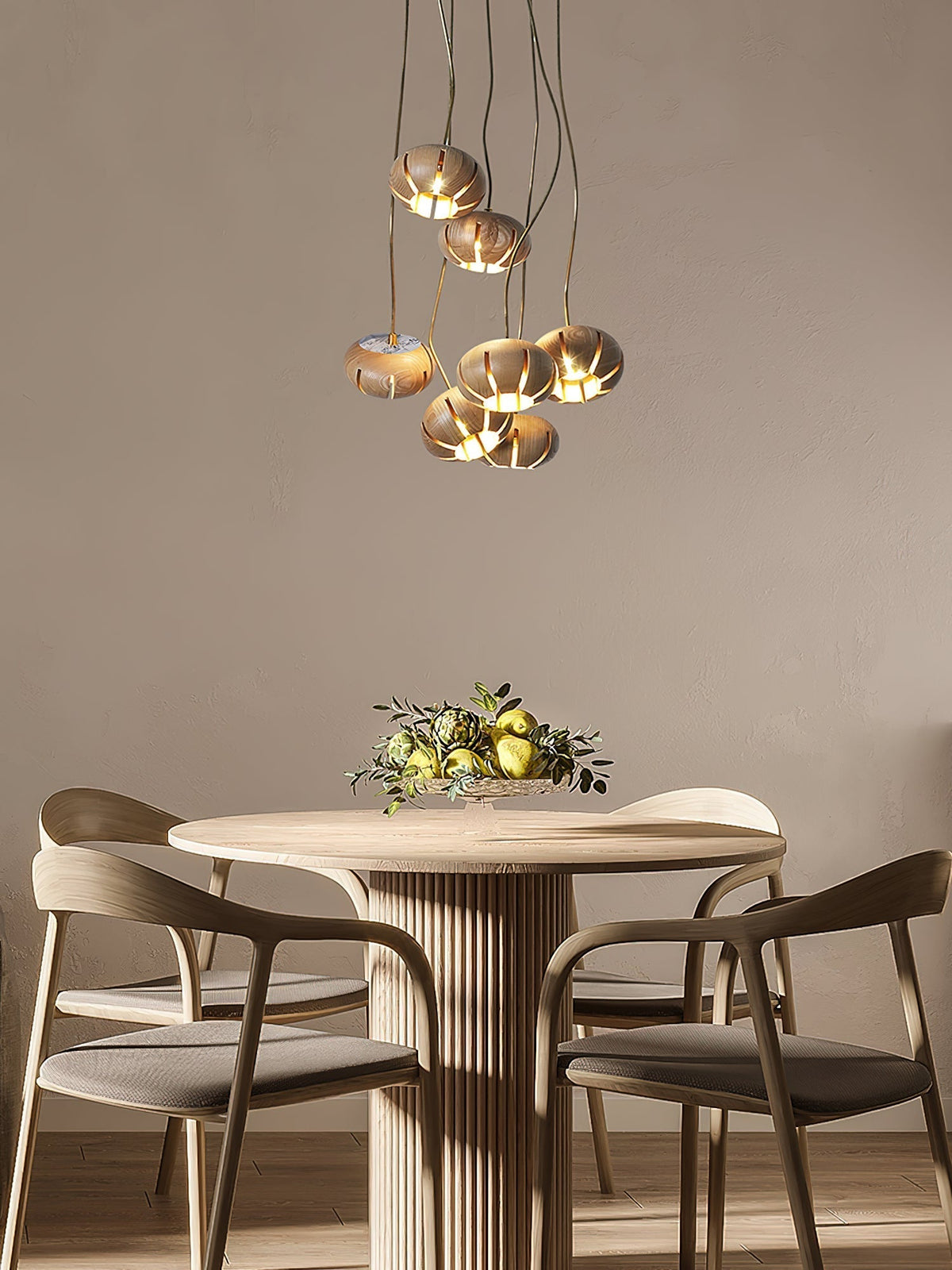 Zasorir Sculptural Marble Cluster Pendant Light