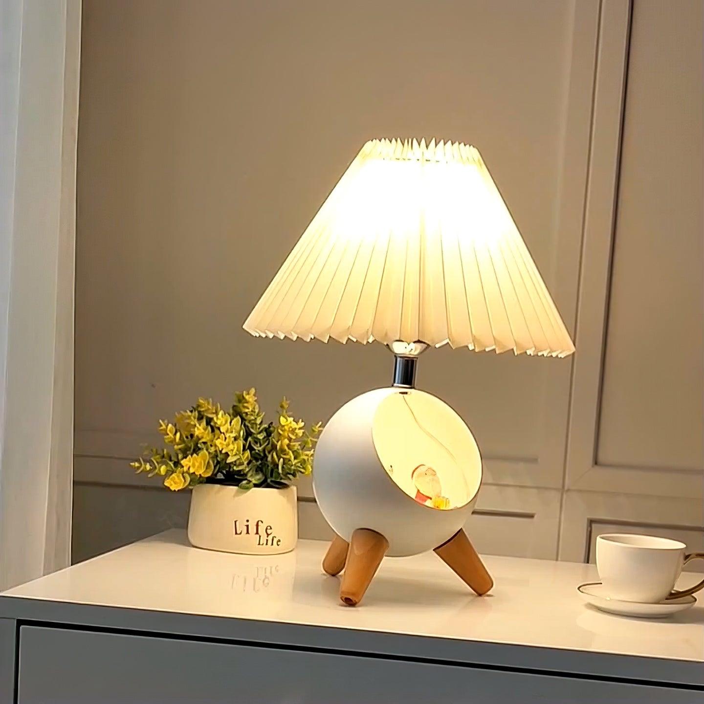 Hazelle Modern Fabric Table Lamp