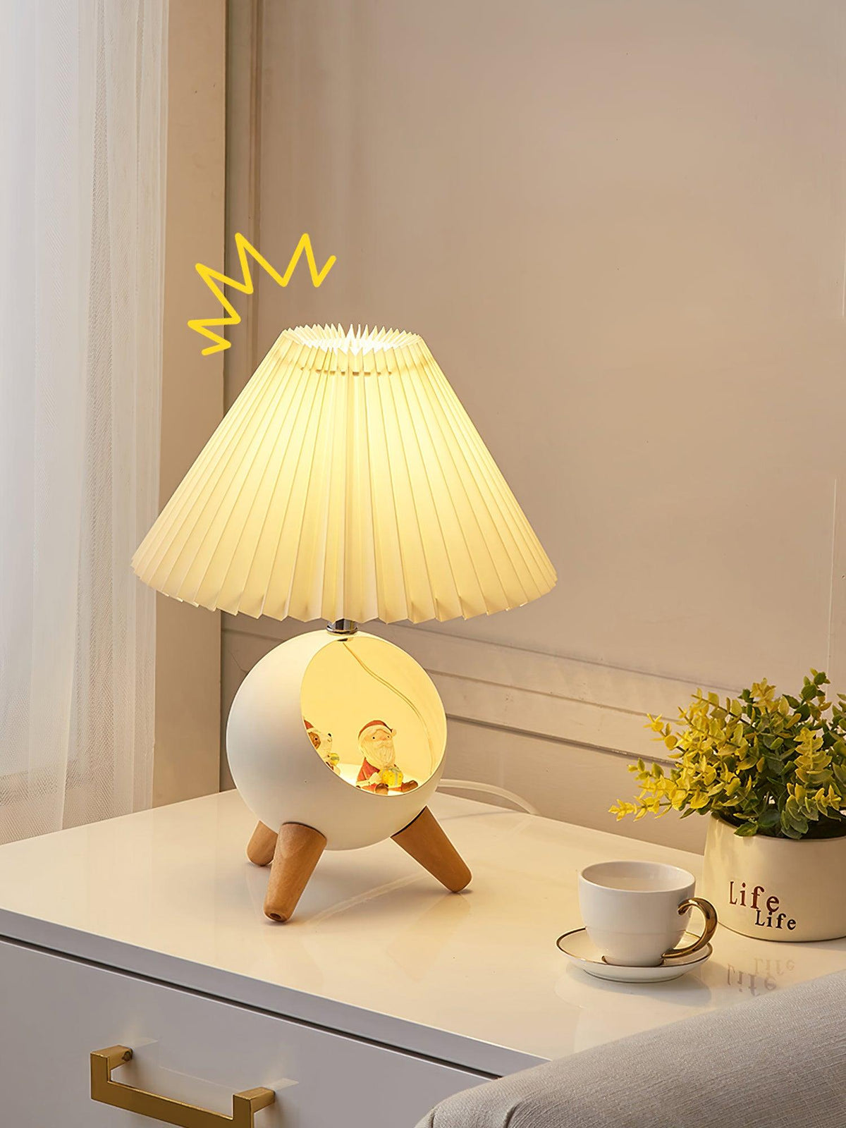 Hazelle Modern Fabric Table Lamp