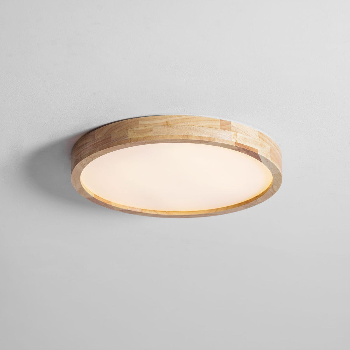 Edenford Wooden Geometric Flush Mount Ceiling Light