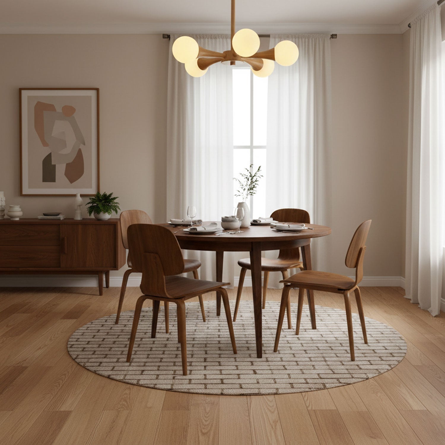 Briarshire Wooden Nera Chandelier