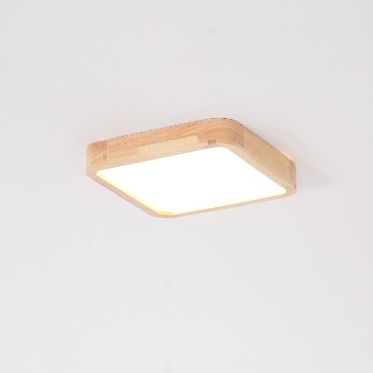 Edenford Wooden Geometric Flush Mount Ceiling Light