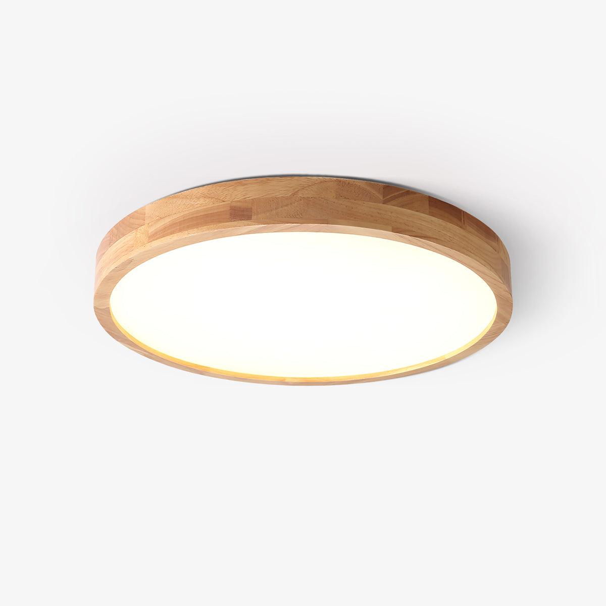 Edenford Wooden Geometric Flush Mount Ceiling Light