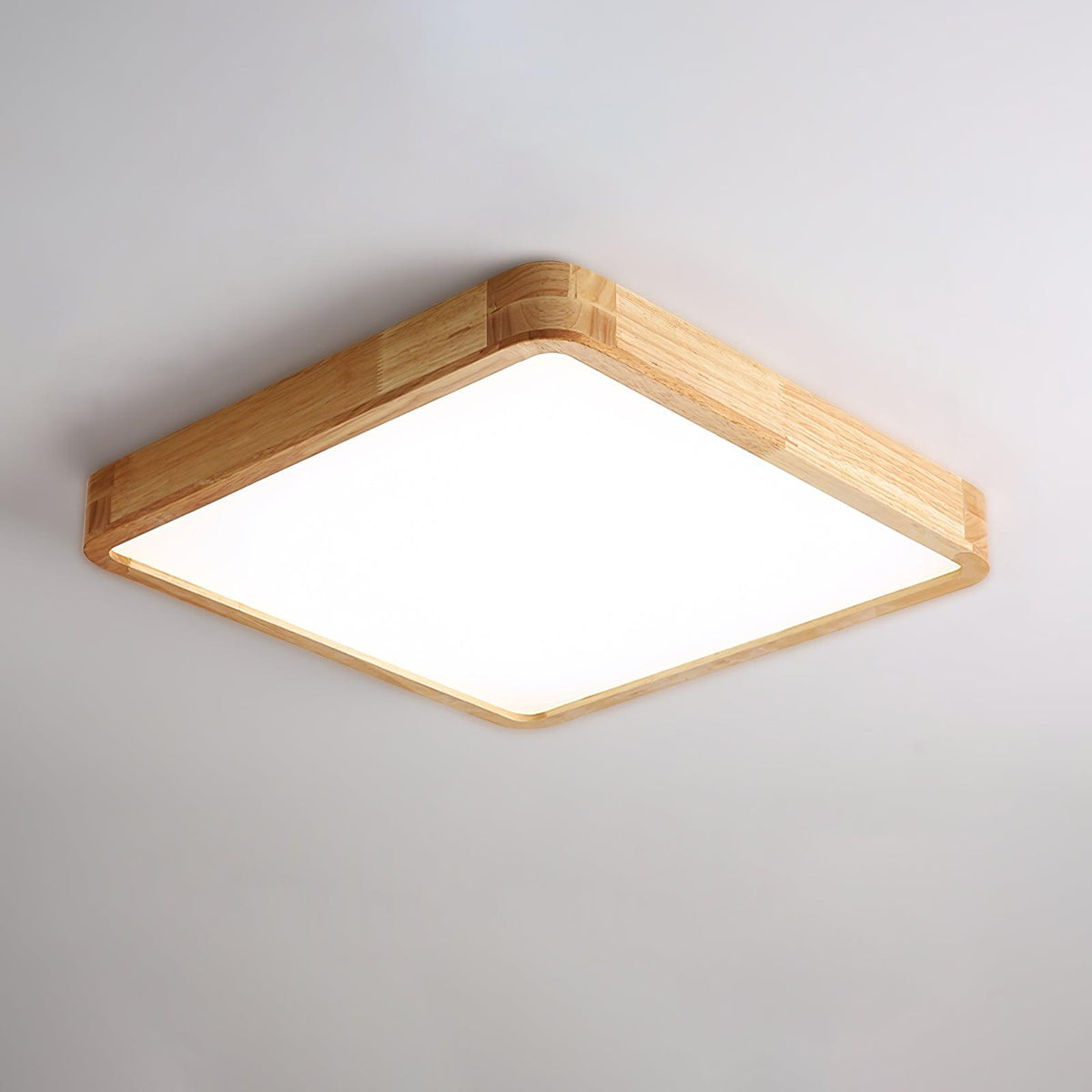 Edenford Wooden Geometric Flush Mount Ceiling Light